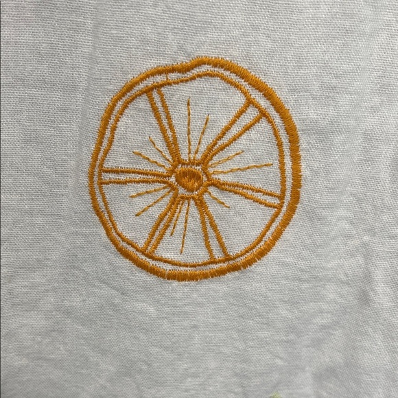 C&C California | White Embroidered Sundress w/Fruit - Picture 5 of 14